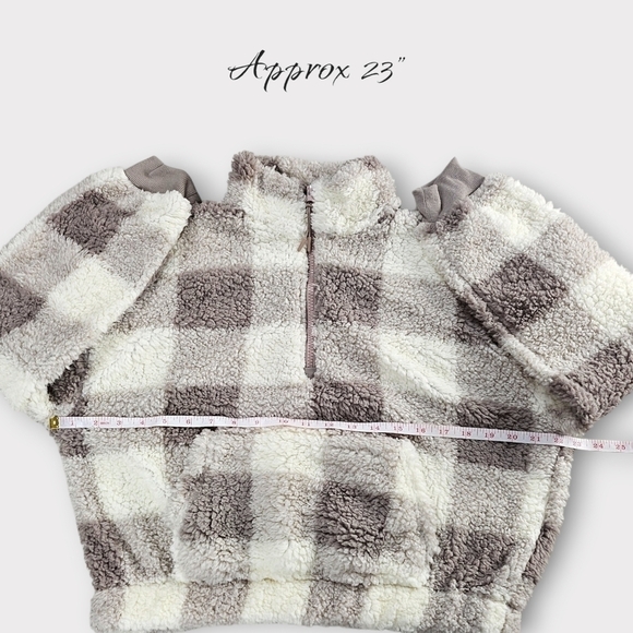 Hippie Rose Sherpa Quarter-Zip Long-Sleeve Top - Picture 12 of 15